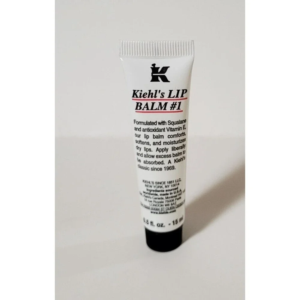 Kiehl's LIP BALM #1 Squalane Antioxidants Vitamin E 0.5 fl oz NEW